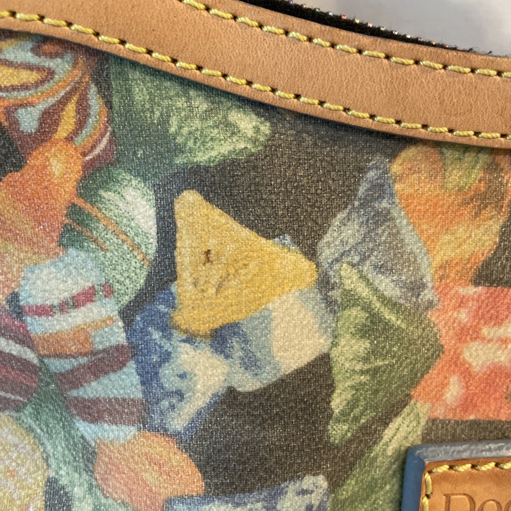 BTG Y2K Dooney & Bourke Satchel Handbag Multicolor Candies Coated Canvas - Picture 2 of 16